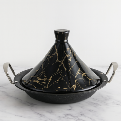Royal Marbre - Tajine Noir/Or