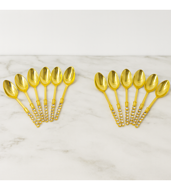 SpoonGold - Set de 12 cuillères