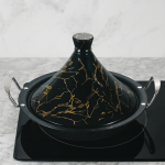 Tajine marocain blanc et or – Royal Marbre | PTM Décoration