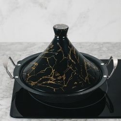 Tajine marocain blanc et or – Royal Marbre | PTM Décoration