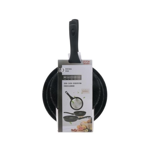 PureCook - Set de 3 poêle
