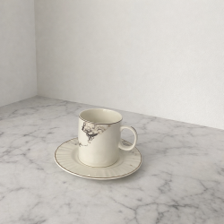 NerraMarble – Set Espresso 6 Tasses & 6 Sous-tasses