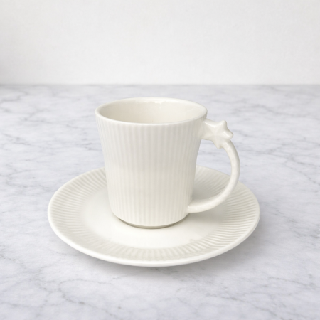 Stella – Set de 6 Tasses à café avec sous-tasses