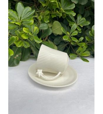 Stella – Set de 6 Tasses à café avec sous-tasses