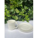 Stella – Set de 6 Tasses à café avec sous-tasses